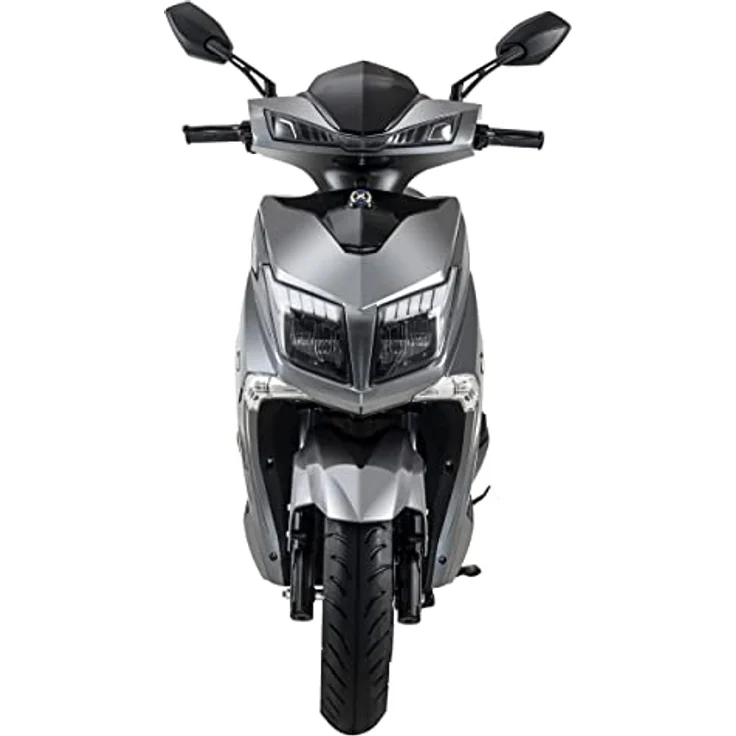 elrofu E-Roller 125er Angry Hawk, 80 km/h, 4000 Watt, Lithium-Akku, Elektro-Roller 125 CCM, Elektro Motorrad 125, 125er Elektroroller, E-Motorrad 125, E-Roller mit Straßenzulassung, Grau/Schwarz – Bild 3