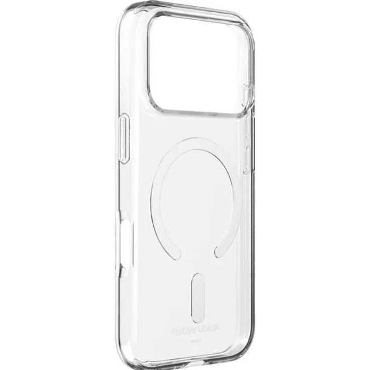 Native Union (Re)Clear Case für iPhone 17 Pro, transparent, kratzfest, MagSafe-kompatibel, militärischer Fallschutz bis 3m, 100% recyceltes Material