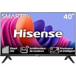 Hisense 40A4N, 40 Zoll 4K LED Smart TV mit VIDAA U6, rahmenlosem Design und DTS HD Audio