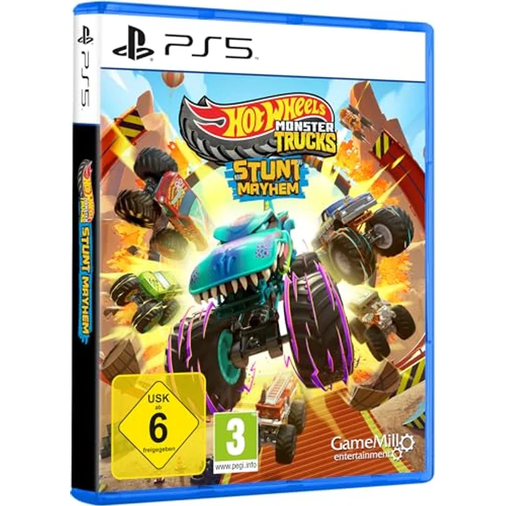 Xbox Hot Wheels Monster Trucks: Stunt Mayhem - PS5, authentisches Monster Truck-Erlebnis, aufregende Stunt-Action, intensive Battle Arenas, Bosskämpfe und Arcade-Herausforderungen, Kopf-an-Kopf-Multiplayer – Bild 2