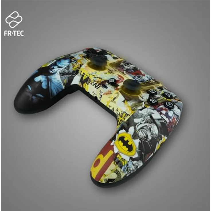 FRTEC Kabelloser Controller FR-TEC mit RGB-LED-Licht, kompatibel mit PC und PS4, 950-mAh-Akku, 10 Stunden Akkulaufzeit, Batman-Design – Bild 3