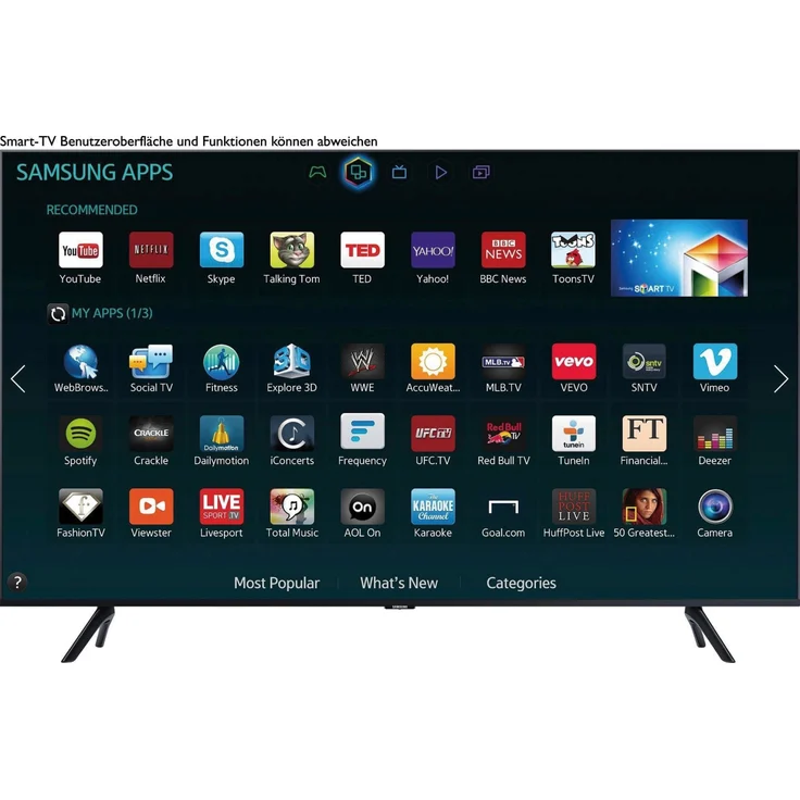 Samsung GU55TU8079U 138 cm (55 Zoll) LED Smart TV (Ultra HD, HDR) HD-Triple-Tuner (Sat, Antenne, Kabel) Modelljahr 2020 Energieklasse G (DE-Modell) – Bild 5