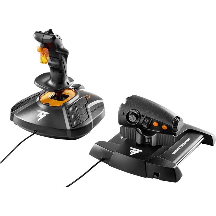 Thrustmaster T.16000M FCS Hotas Flight Control System Schwarz, Orange (2960778) (PC) – Bild 8