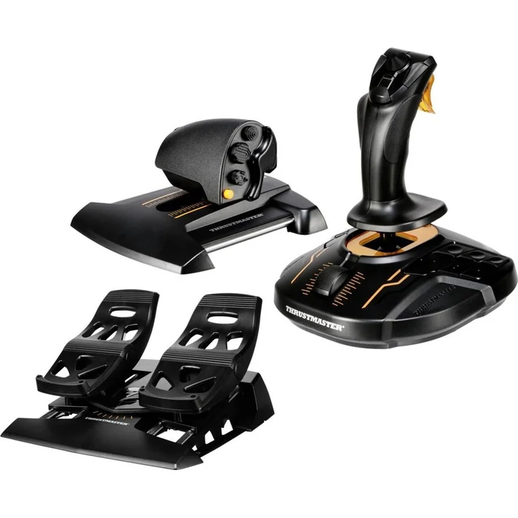 Thrustmaster T.16000M FCS Flight Pack Schwarz, Orange (2960782) (PC) – Bild 8