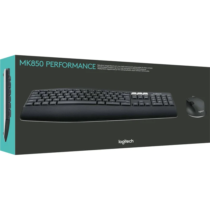Logitech MK850 Performance Kabelloses Tastatur-Maus-Set, Bluetooth & 2.4 GHz Verbindung via USB-Empfänger, Multi-Device, 24 bis 36-Monate Akkuleistung, Handballenauflage, Italienisches QWERTY-Layout – Bild 2