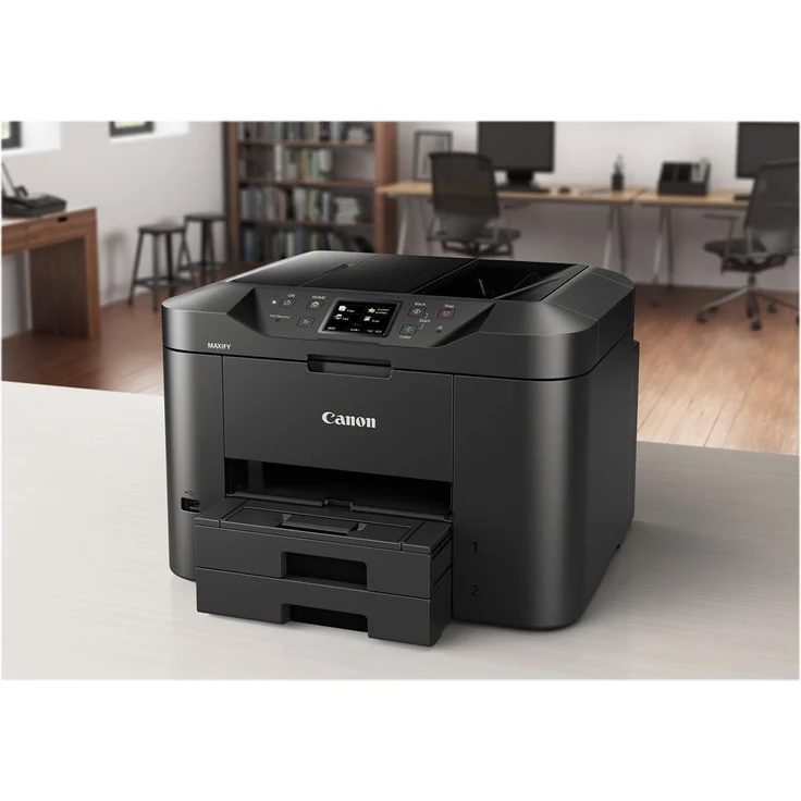 Canon MAXIFY MB2750 (4-in-1) Multifunktionsdrucker - (Tintenstrahl) Farbe, Druckgeschwindigkeit: 24 s/w, 15,5 Farbe, Auflösung: 1200 x 600, LAN, (0958C032) – Bild 4