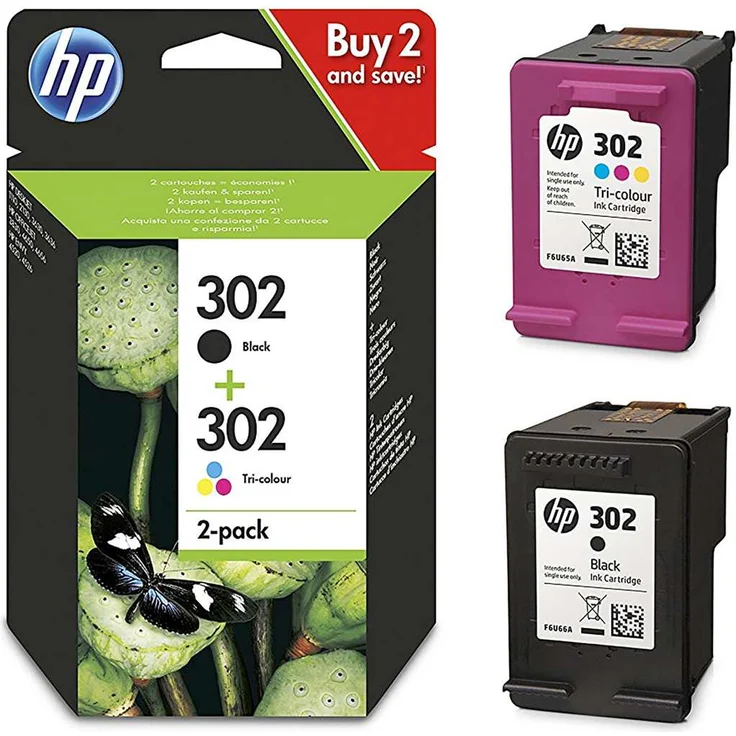 HP 302 Original Druckerpatronen Schwarz/Cyan/Magenta/Gelb für HP DeskJet, HP ENVY, HP OfficeJet (X4D37AE) – Bild 10