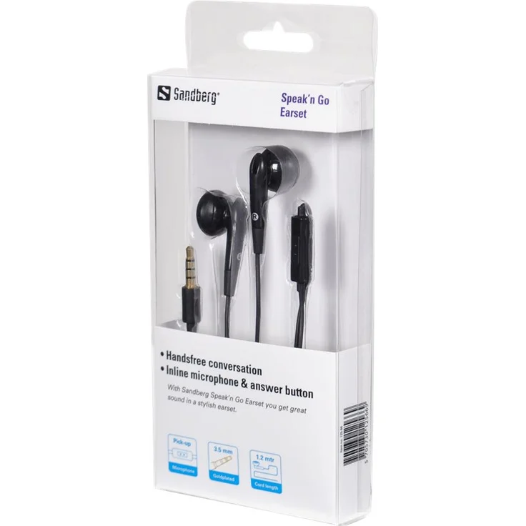Sandberg Speak'n GO IN-Earset schwarz – Bild 2