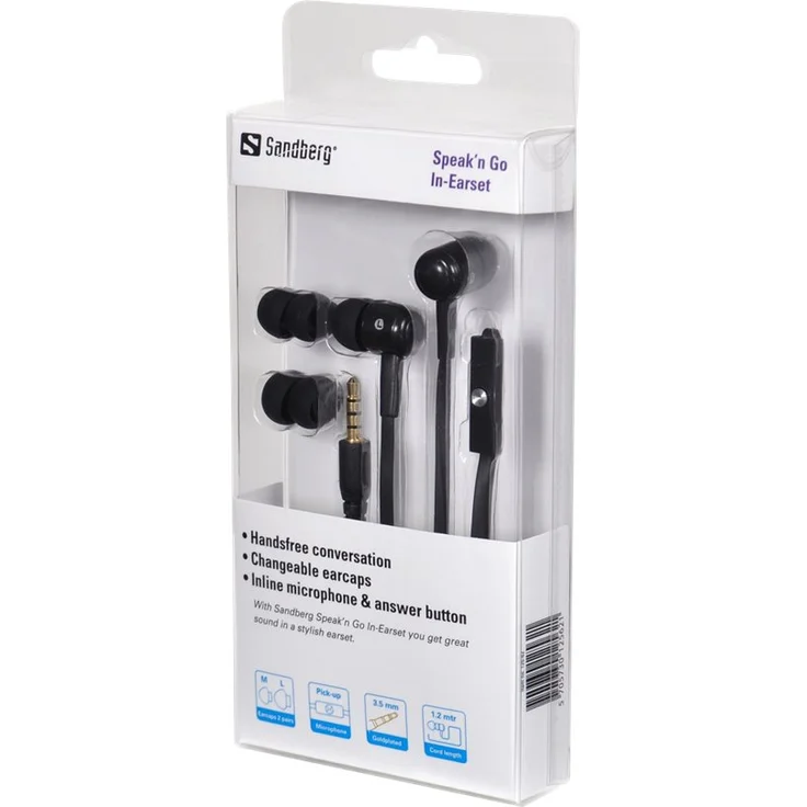 Sandberg 125-62 Speak'n Go Kopfhörer schwarz – Bild 2