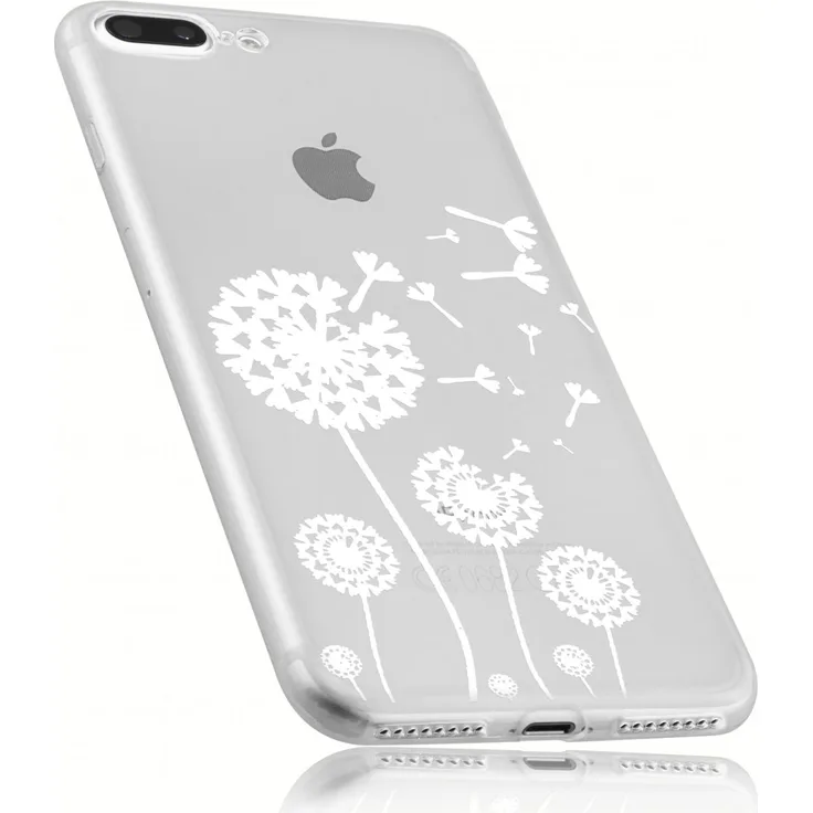 mumbi TPU Hülle transparent Motiv Pusteblume für Apple iPhone 7 Plus/8 Plus