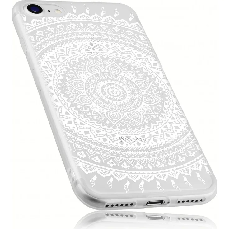 mumbi TPU Hülle transparent Motiv Mandala für Apple iPhone 7/8/SE 2020/SE 2022