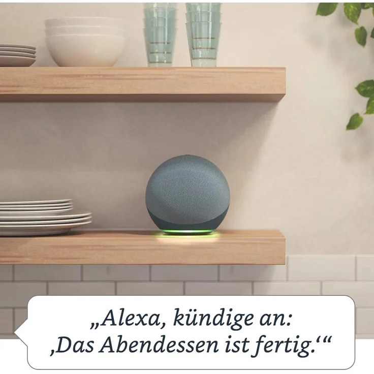 Amazon Echo (4. Generation) Smarter Lautsprecher mit herausragendem Klang, Smart Home-Hub und Alexa, Blaugrau – Bild 10