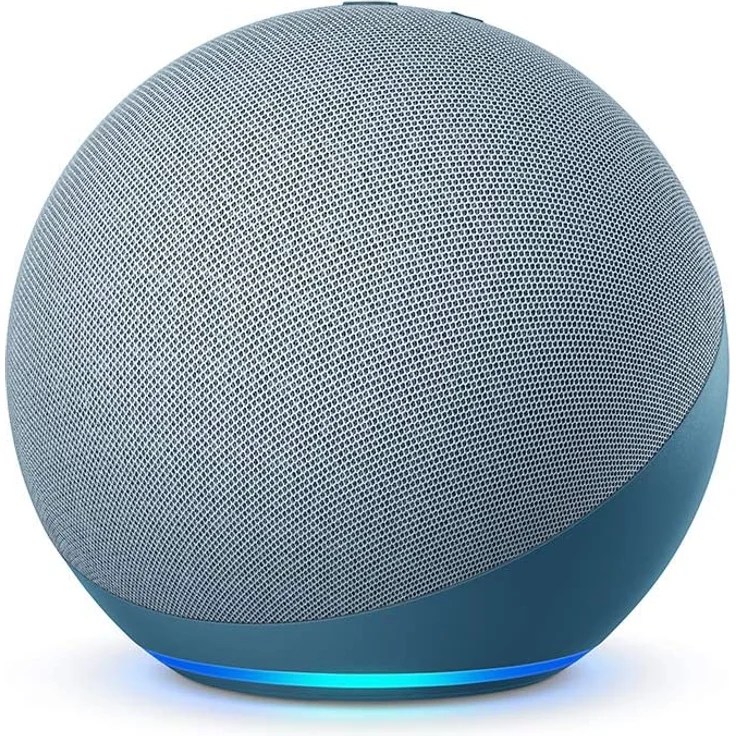 Amazon Echo (4. Generation) Smarter Lautsprecher mit herausragendem Klang, Smart Home-Hub und Alexa, Blaugrau – Bild 1