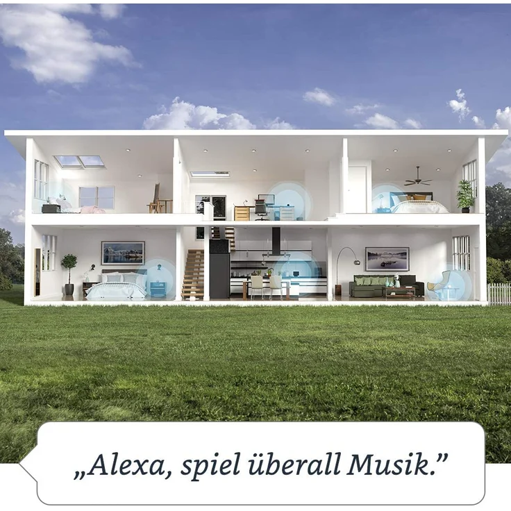Amazon Echo (4. Generation) Smarter Lautsprecher mit herausragendem Klang, Smart Home-Hub und Alexa, Blaugrau – Bild 7