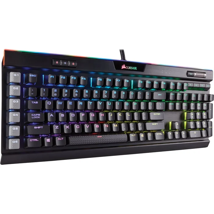 CORSAIR Gaming K95 RGB PLATINUM Mechanical - Tastatur - hinterleuchtet - USB - Deutsch QWERTZ - CHERRY MX Speed - Schwarz (CH-9127014-DE) – Bild 8