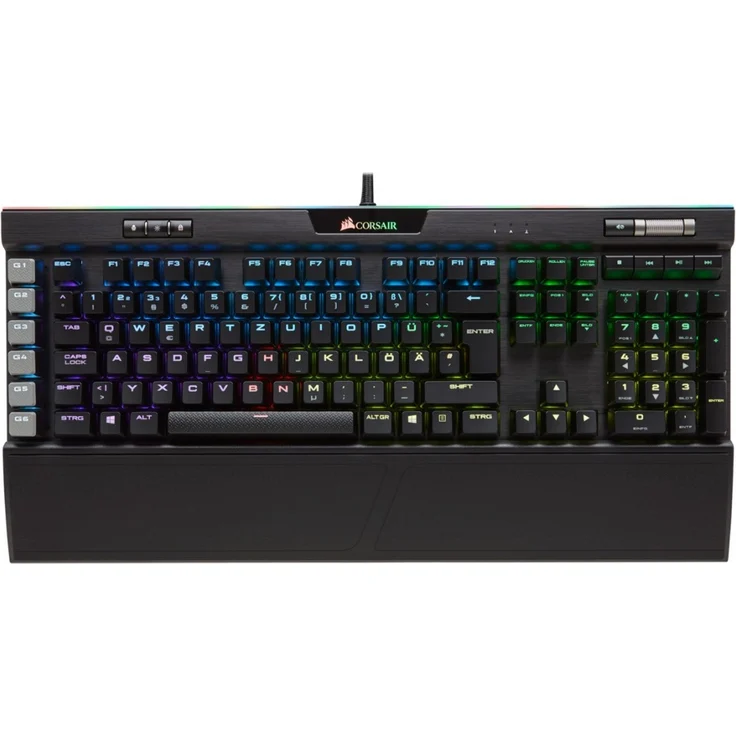 CORSAIR Gaming K95 RGB PLATINUM Mechanical - Tastatur - hinterleuchtet - USB - Deutsch QWERTZ - CHERRY MX Speed - Schwarz (CH-9127014-DE) – Bild 10