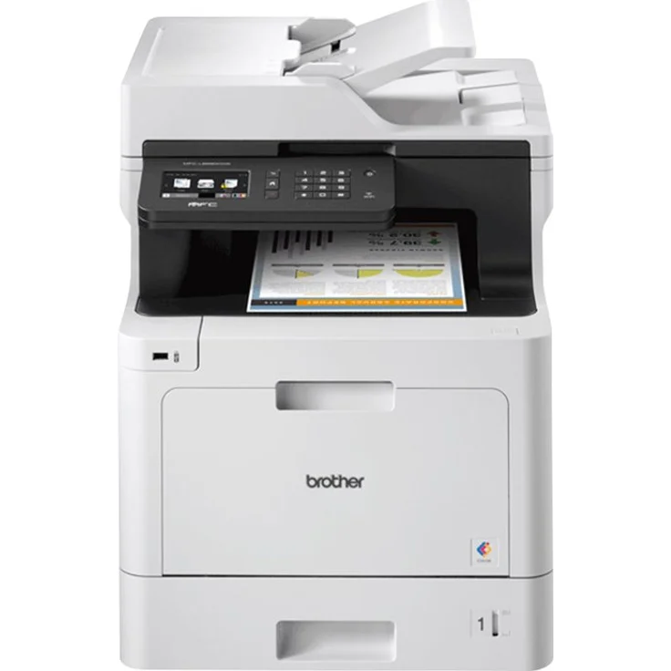Brother MFC-L8690CDW (4-in-1) Multifunktionsdrucker - (Laser) Farbe, Druckgeschwindigkeit: 31 s/w, 31 Farbe, Auflösung: 2400 x 600, LAN, RJ-45, WLAN, AirPrint, Mobile Print, NFC, Cloud Print (MFCL8690CDWG1) – Bild 5