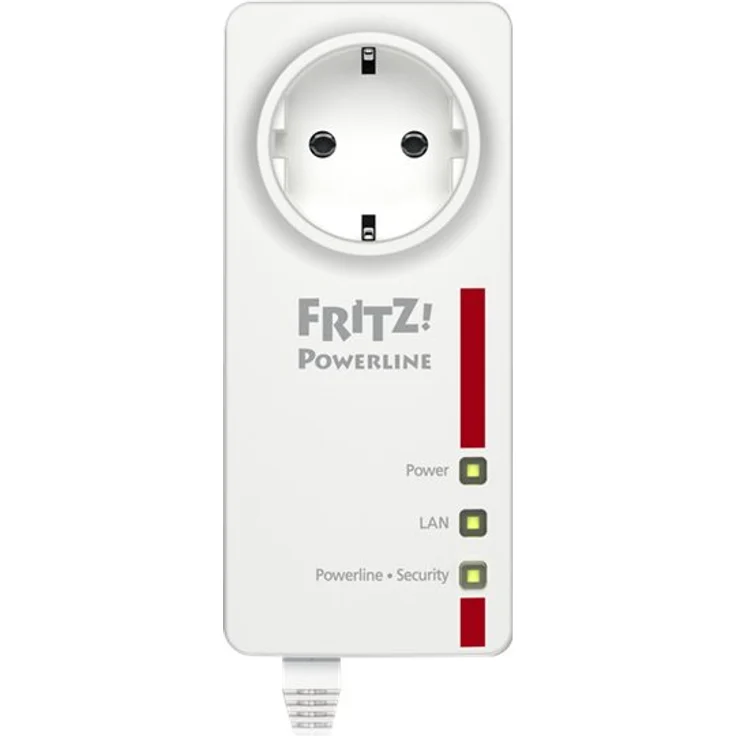 AVM FRITZ!Powerline 1220 Set / 1220E Set (1,200 MBit-s, 2x Gigabit-LAN je Adapter, ideal für NAS-Anwendungen und HD-Streaming, deutschsprachige Version) weiß – Bild 3
