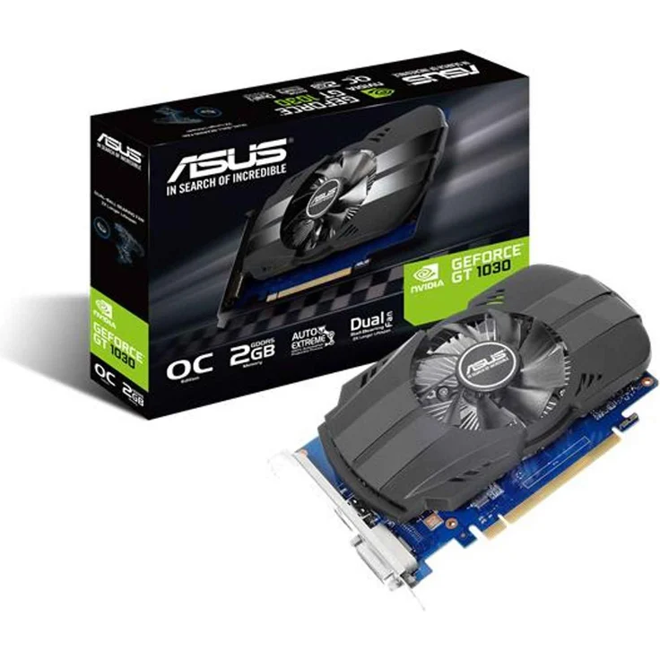 Asus Phoenix GeForce PH-GT1030-O2G Grafikkarte (Nvidia, PCIe 3.0, 2GB GDDR5 Speicher, HDMI, DVI) – Bild 2