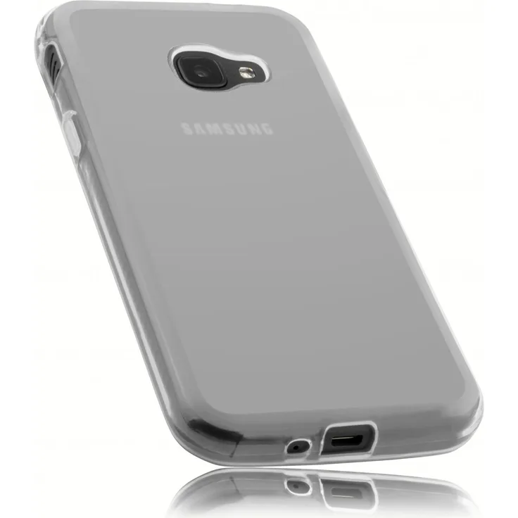 mumbi TPU Hülle weiß transparent für Samsung Galaxy Xcover 4/4s