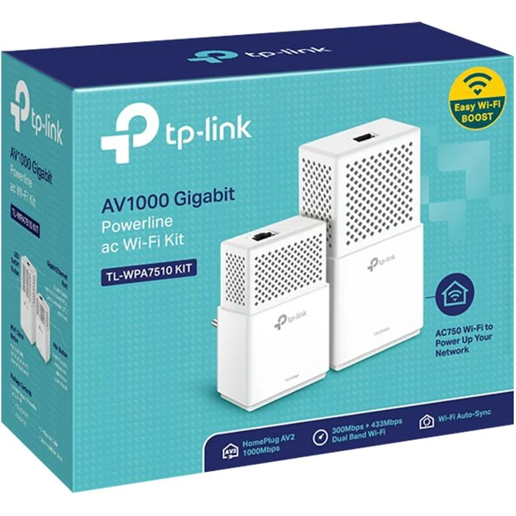 TP-Link TL-WPA7510 KIT AV1000 WLAN AC750 Gigabit Powerline Netzwerkadapter (1000Mbps, Gigabit Ports, ideal für HDTV, Plug und Play, 2-Teilig) – Bild 6