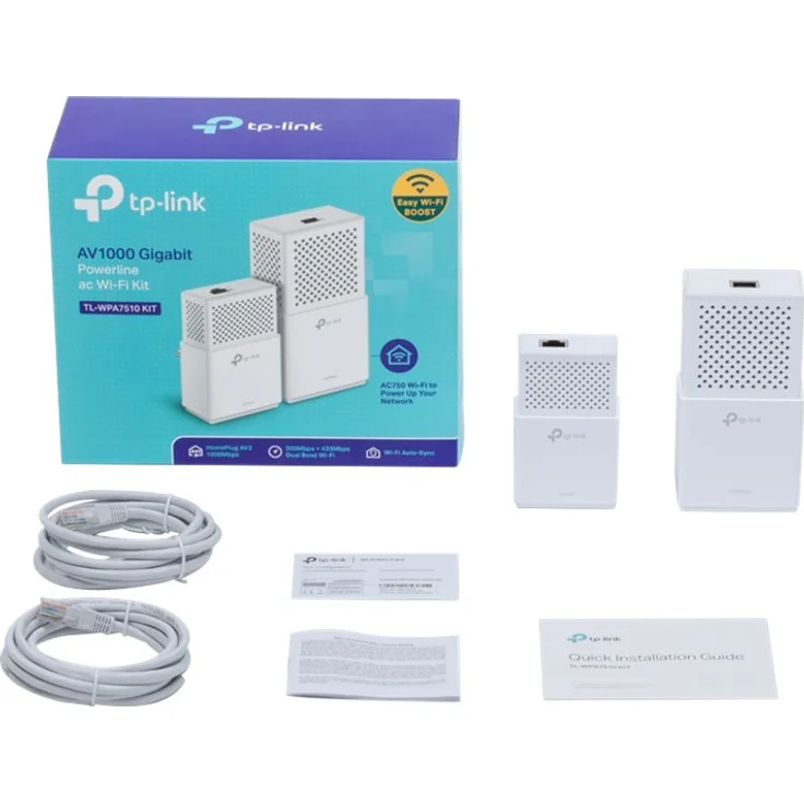TP-Link TL-WPA7510 KIT AV1000 WLAN AC750 Gigabit Powerline Netzwerkadapter (1000Mbps, Gigabit Ports, ideal für HDTV, Plug und Play, 2-Teilig) – Bild 5