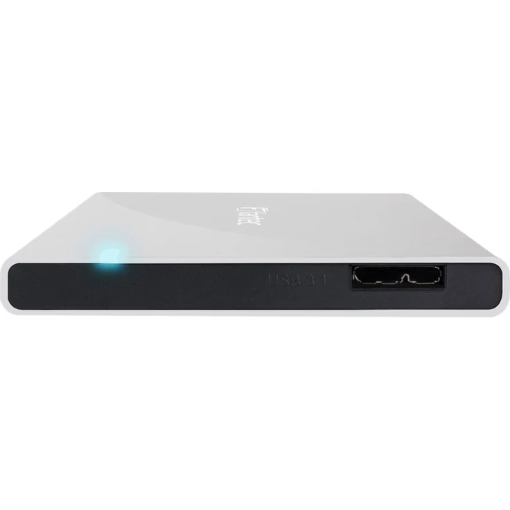 FANTEC ALU-25B31 Externes Festplattengehäuse (für den Einbau einer 6,35 cm (2,5 Zoll) SATA Festplatte oder SSD, USB 3.1 und UASP, Datentransfer bis 10Gbit-s, passive Kühlung, Aluminium Gehäuse) silber – Bild 2