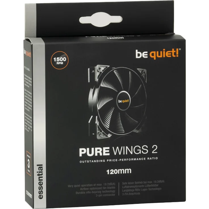 be quiet! PURE WINGS 2, 120mm, Gehäuselüfter – Bild 3