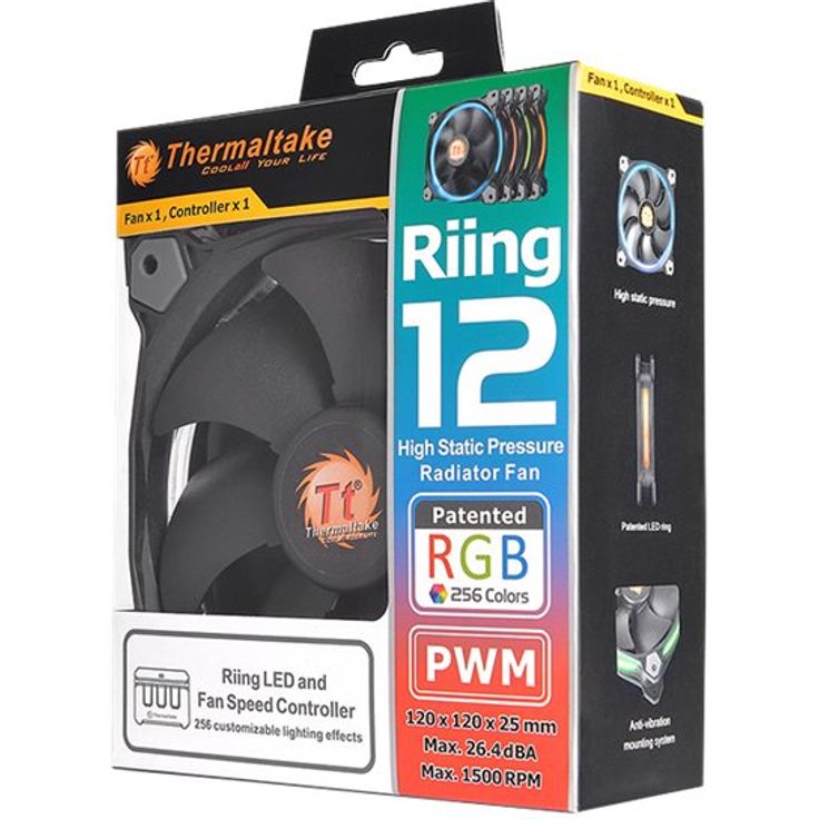 Thermaltake - Gehäuselüfter - 120 mm (CL-F042-PL12SW-A) – Bild 7