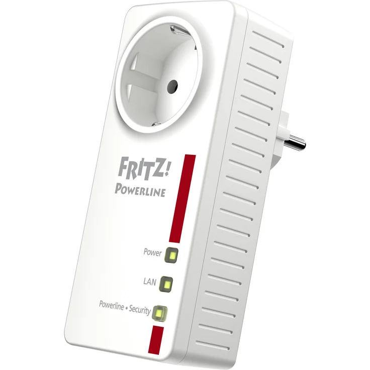 AVM Fritz Powerline 1220E Set (1,200 MBit-s, 2x Gigabit-LAN je Adapter, ideal für NAS-Anwendungen und HD-Streaming) internationale Version, weiß – Bild 3