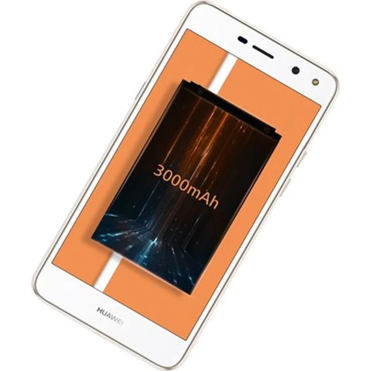 HUAWEI Y6 (2017) Smartphone 12,7cm (5 Zoll) IPS-Display, 16GB interner Speicher, 2GB RAM, Dual-SIM, Android, Weiß – Bild 6