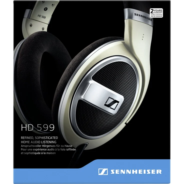 Sennheiser HD 599 Kopfhörer (ohrumschließender, offener) Ivory – Bild 6