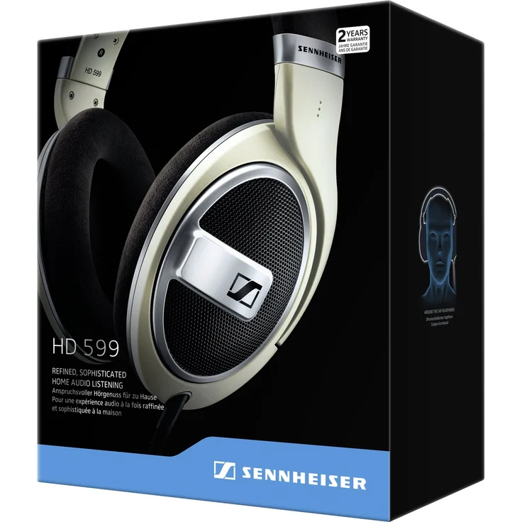 Sennheiser HD 599 Kopfhörer (ohrumschließender, offener) Ivory – Bild 5