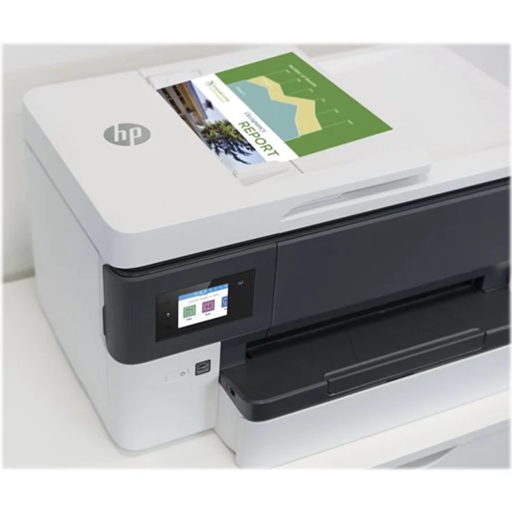 HP OfficeJet Pro 7720 (4-in-1) Multifunktionsdrucker - (Thermal Inkjet) Farbe, Druckgeschwindigkeit: 22 s/w, 18 Farbe, Auflösung: 4800 x 1200, USB, LAN, RJ-11, WLAN, AirPrint, Mobile Print, Cloud Print (Y0S18A) – Bild 8