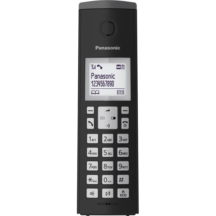 Panasonic KX-TGK220GB Design-Telefon mit Anrufbeantworter & Wecker, Haustelefon (schnurlos), HD-Telefonie, schwarz – Bild 6