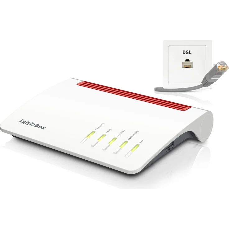 AVM FRITZ!Box 7590 WLAN AC+N Router (DSL-VDSL,1.733 Mbit/s (5GHz) & 800 Mbit/s (2,4 GHz), bis zu 300 Mbit/s mit VDSL-Supervectoring 35b, WLAN Mesh, DECT-Basis, Media Server, geeignet für Deutschland) – Bild 13
