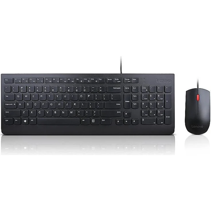 Lenovo Essential Wired Combo - Tastatur-und-Maus-Set - USB - Deutsch QWERTZ - für ThinkCentre M80, ThinkPad P14s Gen 2, P15s Gen 2, T14 Gen 2, T15 Gen 2, V50s-07, V55t-15 (4X30L79897) – Bild 2