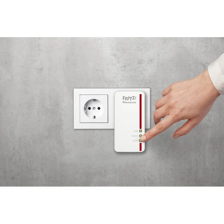 AVM Fritz Powerline 1260E Single-Adapter (1.200 MBit-s, WLAN-Access Point, ideal für Media-Streaming oder NAS-Anbindungen, deutschsprachige Version) weiß – Bild 6