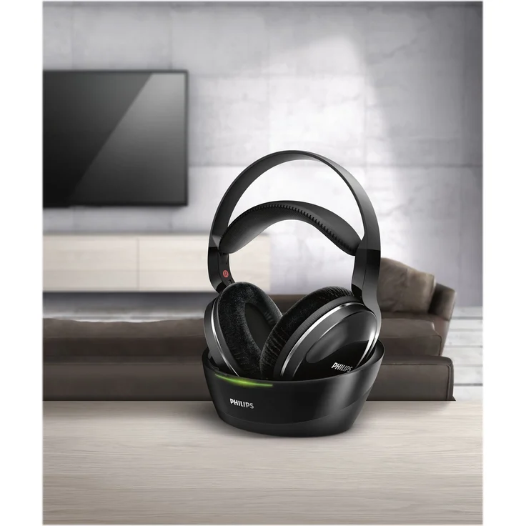Philips SHD8850-12 Over-Ear Funkkopfhörer (offen, 30m Reichweite) schwarz – Bild 6