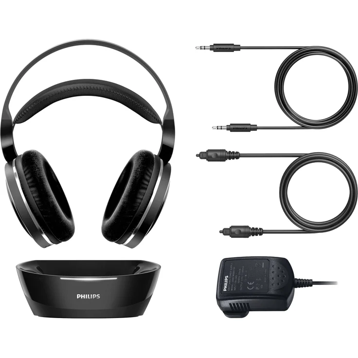 Philips SHD8850-12 Over-Ear Funkkopfhörer (offen, 30m Reichweite) schwarz – Bild 3