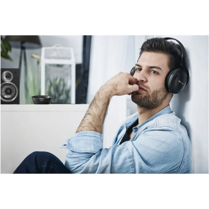 Philips SHD8850-12 Over-Ear Funkkopfhörer (offen, 30m Reichweite) schwarz – Bild 2