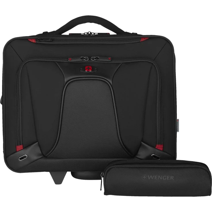 Wenger 600664 Transfer erweiterbar auf Rädern Laptop Aktentasche, gepolsterte Laptopfach mit iPad-Tablet - eReader Tasche in schwarz {18 Liter} – Bild 7