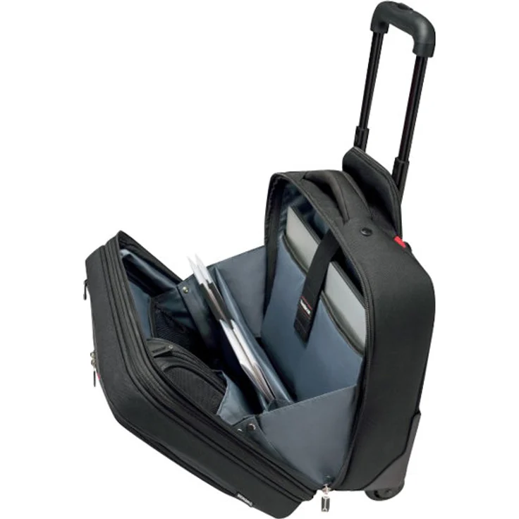 Wenger 600664 Transfer erweiterbar auf Rädern Laptop Aktentasche, gepolsterte Laptopfach mit iPad-Tablet - eReader Tasche in schwarz {18 Liter} – Bild 3