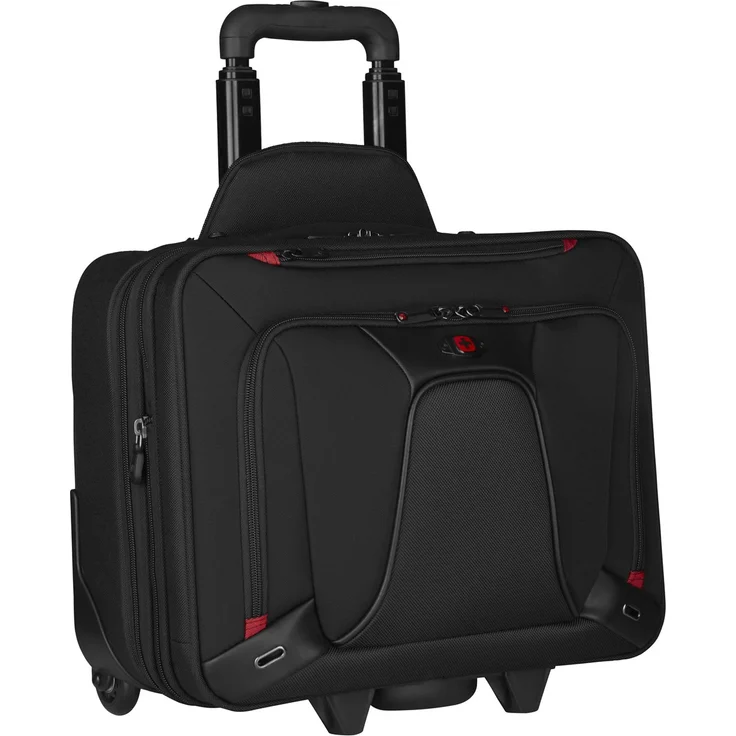 Wenger 600664 Transfer erweiterbar auf Rädern Laptop Aktentasche, gepolsterte Laptopfach mit iPad-Tablet - eReader Tasche in schwarz {18 Liter} – Bild 2