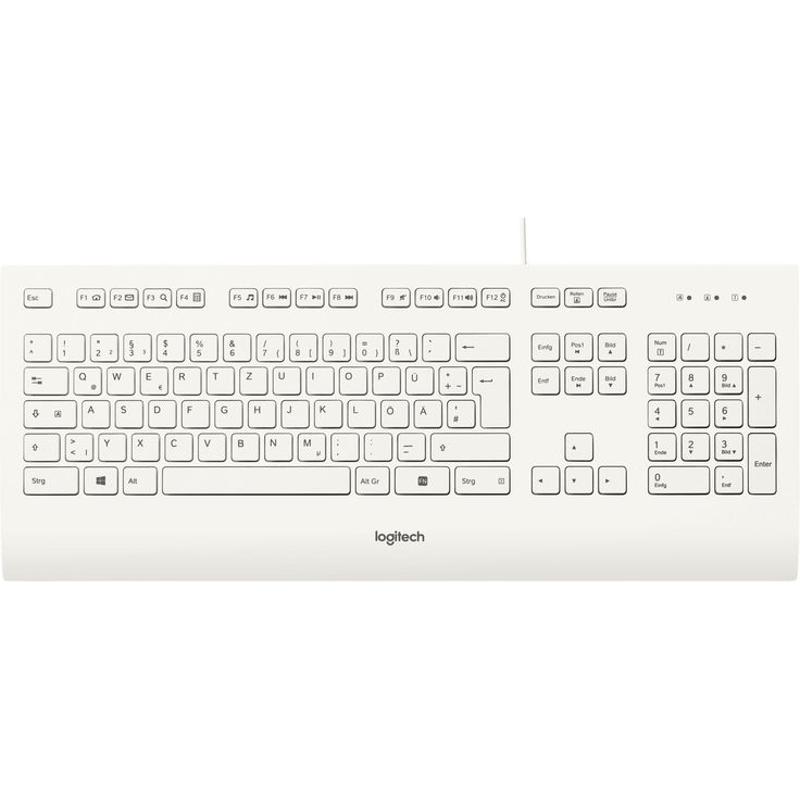 Logitech K280e - Tastatur - USB - Deutsch QWERTZ - weiß (920-008319) – Bild 4