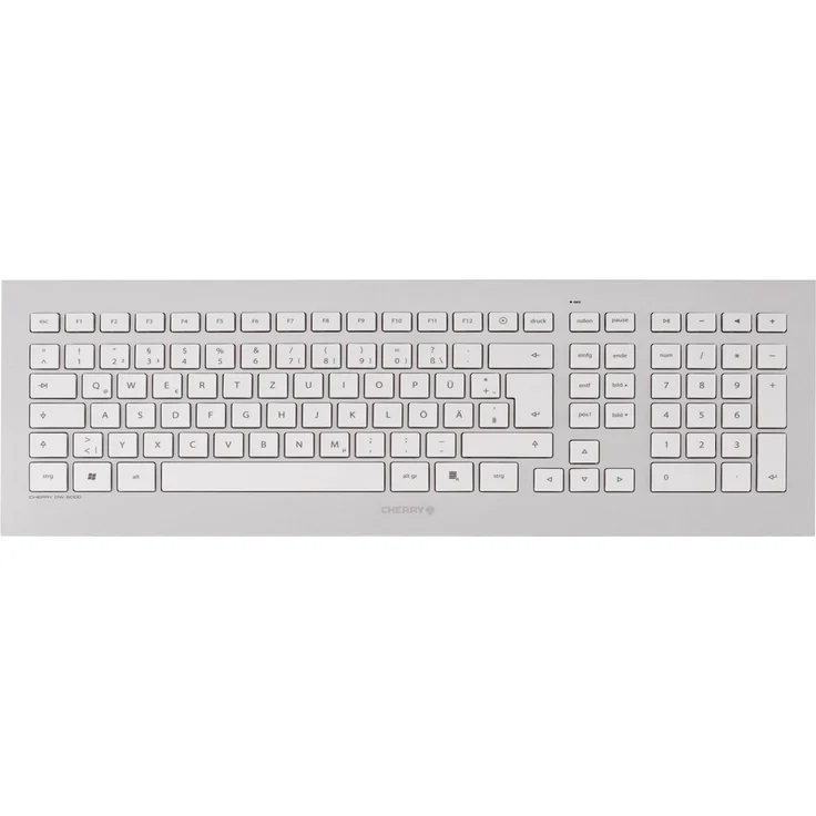 CHERRY DW 8000 - Tastatur-und-Maus-Set - kabellos - 2.4 GHz - QWERTZ - Deutsch - weiß, Silber (JD-0310DE) – Bild 5