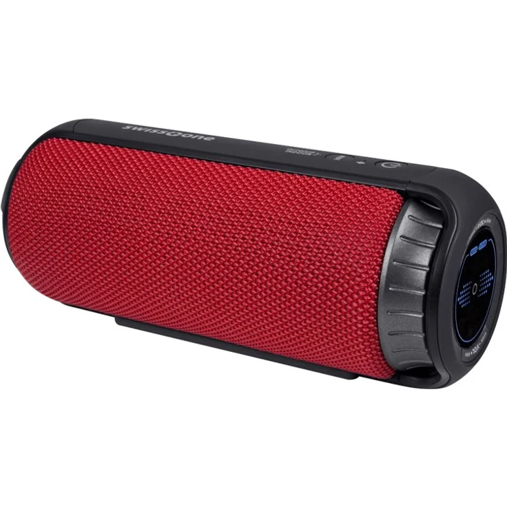 swisstone BX 500 Bluetooth Lautsprecher (Spritzwassergeschützt nach IPX4, Freisprechfunktion, X-Bass für satten Sound) rot-schwarz – Bild 2