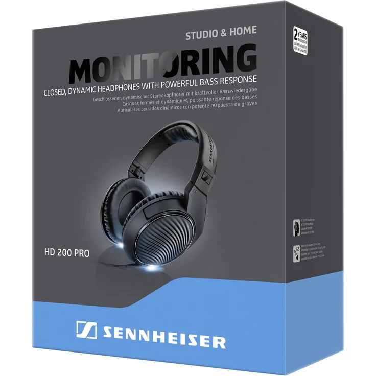 Sennheiser HD 200 Pro Over-Ear-Kopfhörer, schwarz – Bild 6
