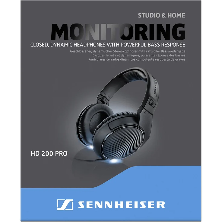 Sennheiser HD 200 Pro Over-Ear-Kopfhörer, schwarz – Bild 5