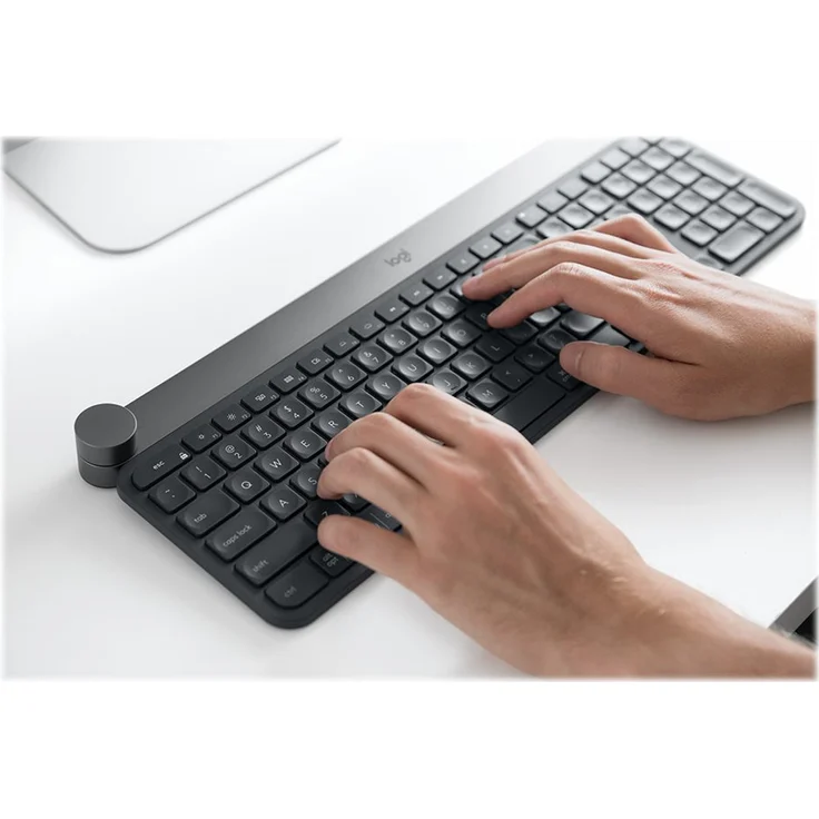 Logitech Craft Advanced with Creative Input Dial - Tastatur - hinterleuchtet - Bluetooth, 2.4 GHz - QWERTZ - Deutsch (920-008496) – Bild 4